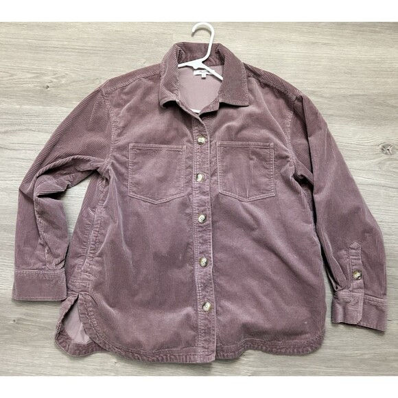 Madewell Shacket Women Pink Mauve Corduroy Kentwood Shirt-Jacket medium - Picture 1 of 8